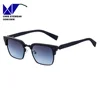 All-black frame with gradient gray lenses