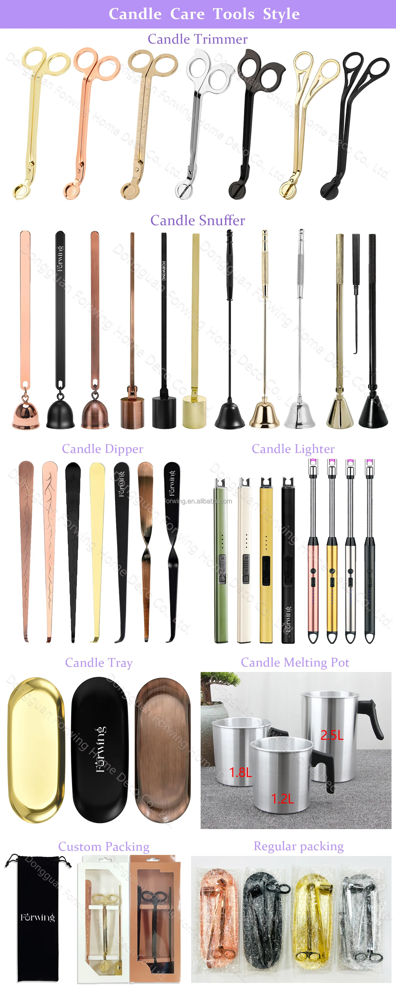 Candle Snuffer Extinguisher with Long Handle Stainless Steel Flame Snuffer wick Trimmer Candle Accessory for Candle Care kit factory