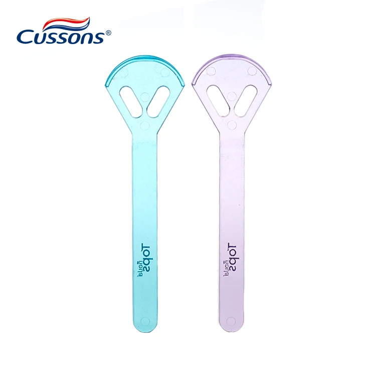 Лидер продаж пластиковый скребок для чистки языка с индивидуальной упаковкой и логотипом