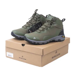 Unisex Vibram Outdoor Cross-Country Hiking Boots Winter Waterproof Mid-Cut with Non-Slip Toe Comfortable for Mountaineering