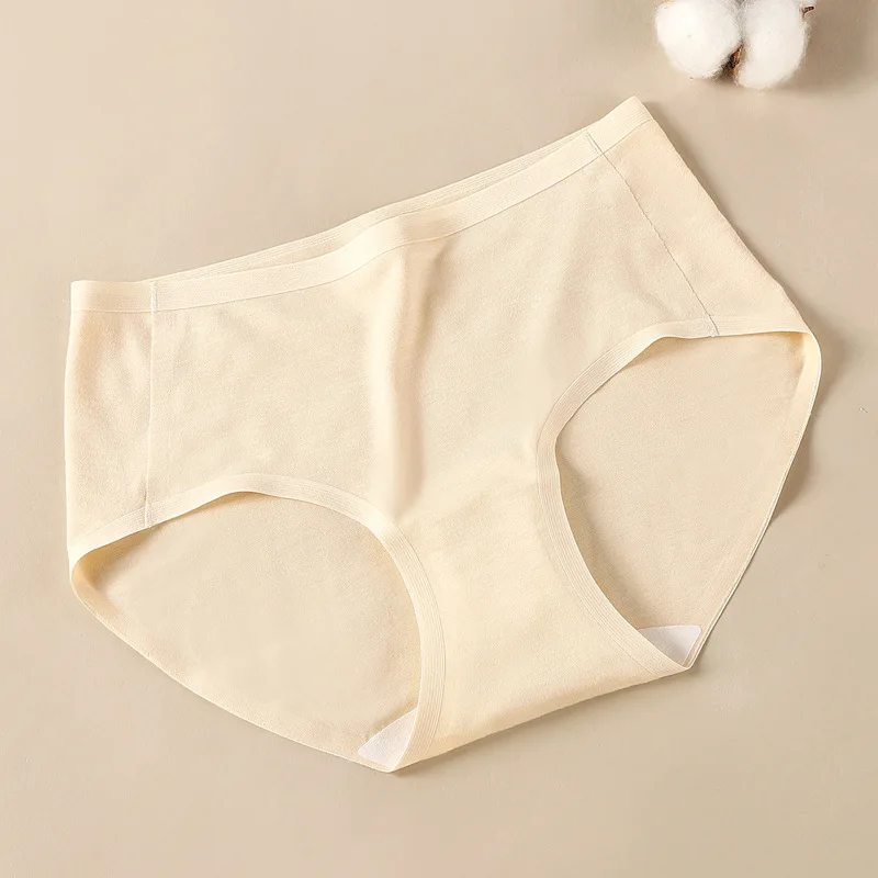 Factory Outlet Women's Mid-Waisted Cotton Briefs Customizable Hipster Panties with Breathable Print Comfortable Underwear Sex