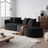 Black + Chenille+ Foam + 4 Seat
