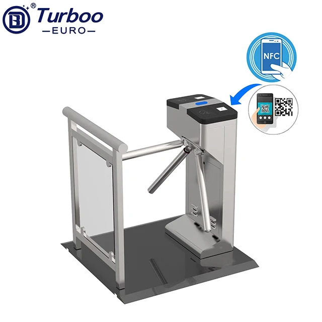 Automatic Fingerprint Access Control Security Tripod Turnstile Gate Face Recognition Turnstile for Gyms Scenic Area