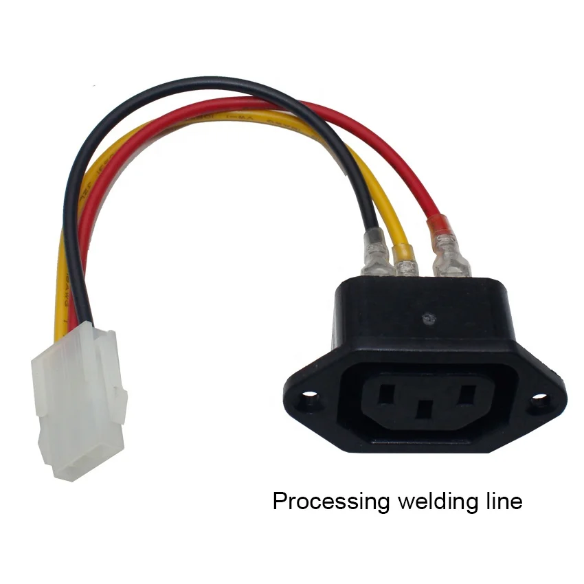 10A250V IEC60320 C13 AC Power Socket Screw Type Plug Adapter Power Socket IEC C14 C13 Female Plug Holder 3 PIN  Socket