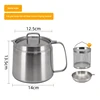 Olla filtro de aceite Silver 304 + cesta freidora-1,5l
