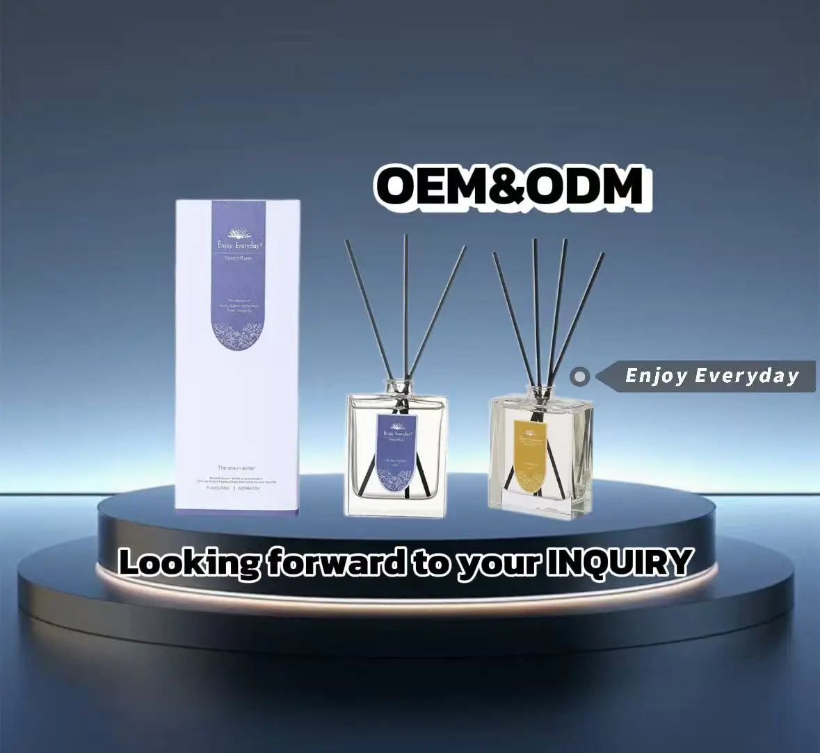 product cost effective custom long lasting fragrance reed diffuser with black fiber sticks for home air freshening-14
