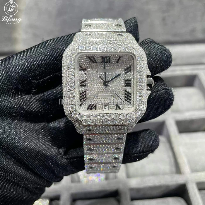 moissanite diamond watch