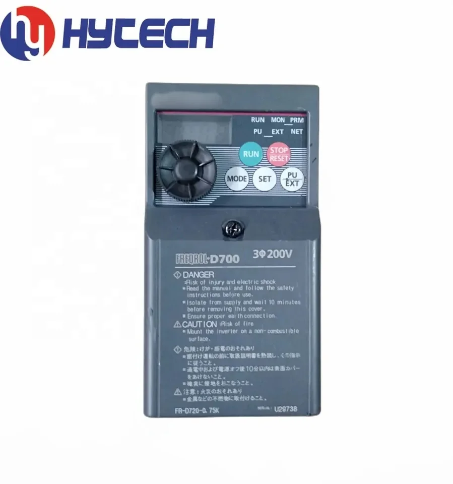 三相AC 200-240V 750W Mitsubishi D700 VFD FR-D720-0.75K インバータ