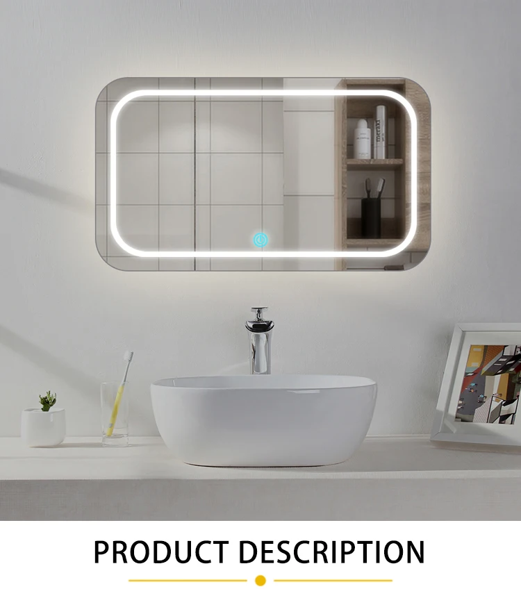 Led Mirror Smart 12v 3a 36w Bathroom Touch Mirror Switch Dimmer Lighted