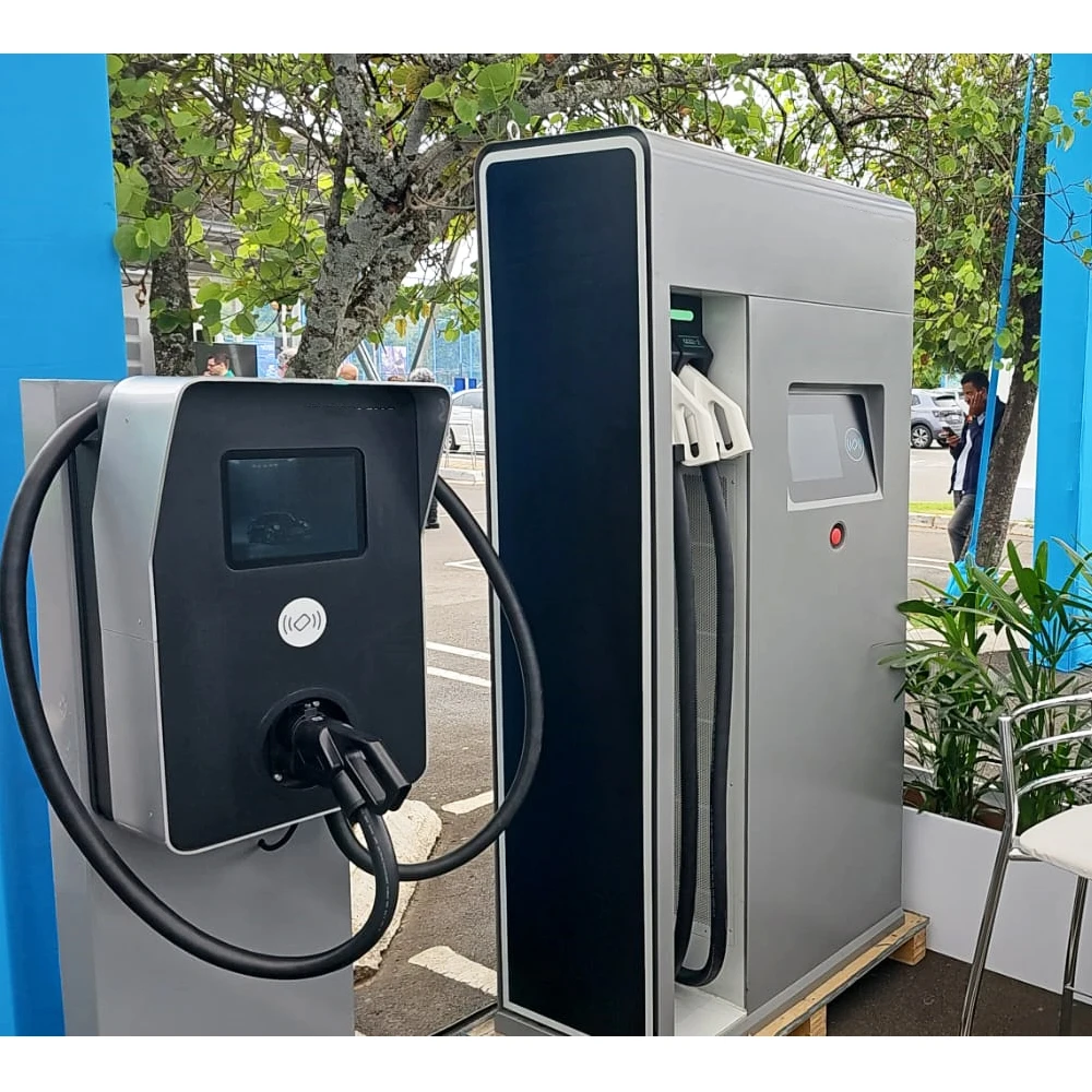 SCU Solar Storage Charging Solution With 30kW Power Module DC Electric Car Fast EV Charging Station Shopping Mall Parking