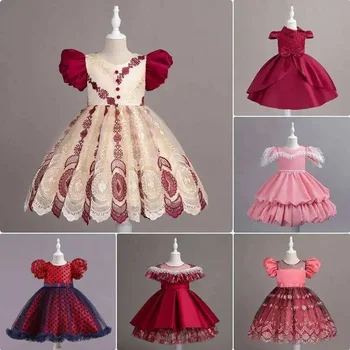 Children's butterfly mesh dress summer girl's suspender dress princess fluffy skirt