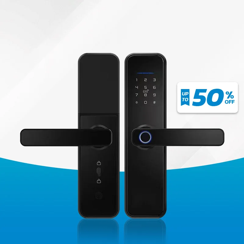 Kadonio High Security Biometric Electronic Digital Door Password Lock Fingerprint Rfid Smart for Apartment