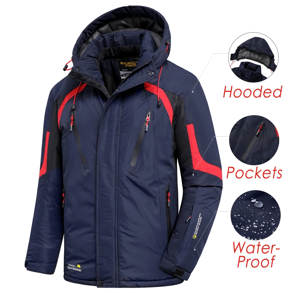 Outdoor Men Winter Jet Ski Premium Snow Warm Parkas Jacket Coat Men