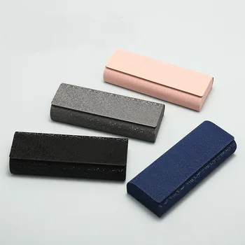 2024 New Shiny Eyeglasses Case Custom PU Metal Colorful Eyewear Package Glasses Bag Fashional Glasses Box