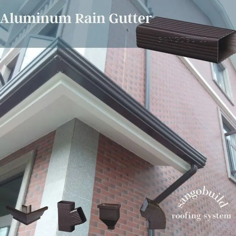 Aluminum Rain Gutter System - Durable Roofing Solutions