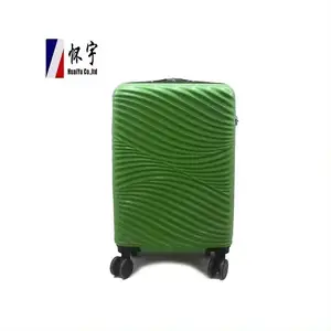 Wholesale Custom Fashion Design Secure Zippers Luxury Unisex Green Trolley Travel Luggage Suitcase Sets