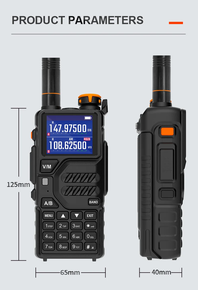 Radio Baofeng K5plus 10w Uhf Vhf Radio BAOFENG K5PLUS 10W Walkie-Talkie Dual Band UHF/VHF - 999 Canali, Batteria 2500mAh, USB-C, Programmable Per Esterno E Emergenze Woki Toki
