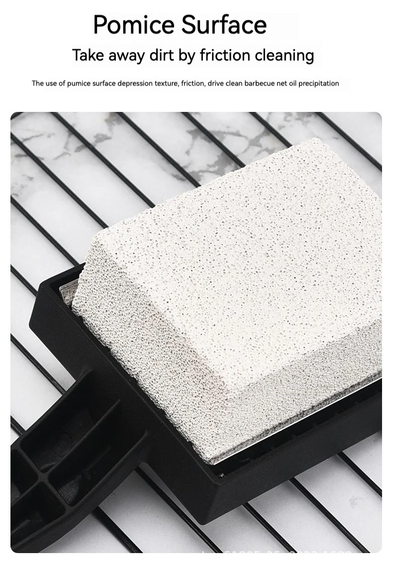 Grill Cleaning Tool Brick Replaceable Head Brush Pumice Stone Cleaner
