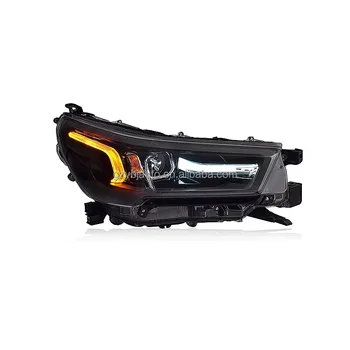 YBJ Car Accessories HEADLAMP for HILUX REVO ROCCO 2021-2024 HILUX DRL Turn Signal High Beam Angel Eye REFIT LED HEADLIGHT