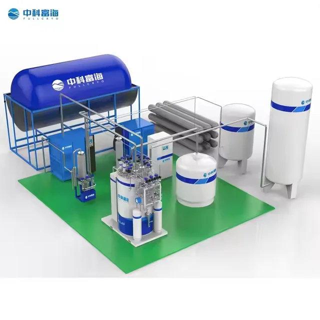 Fullcryo 40-310 L/h Industrial Medical Refrigerator Cryogenic Helium Liquefaction for Oxygen Gas Generation Science Equipment