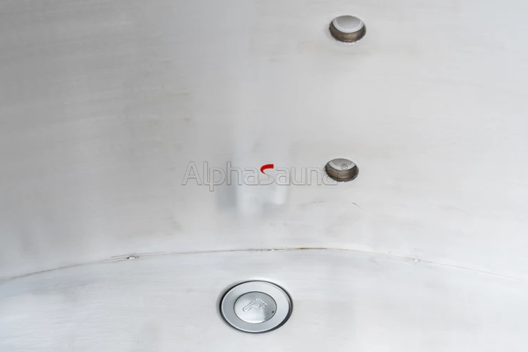 Wooden Outdoor Ice Bucket Bath Wood Cold Plunge Tub Stainless Steel