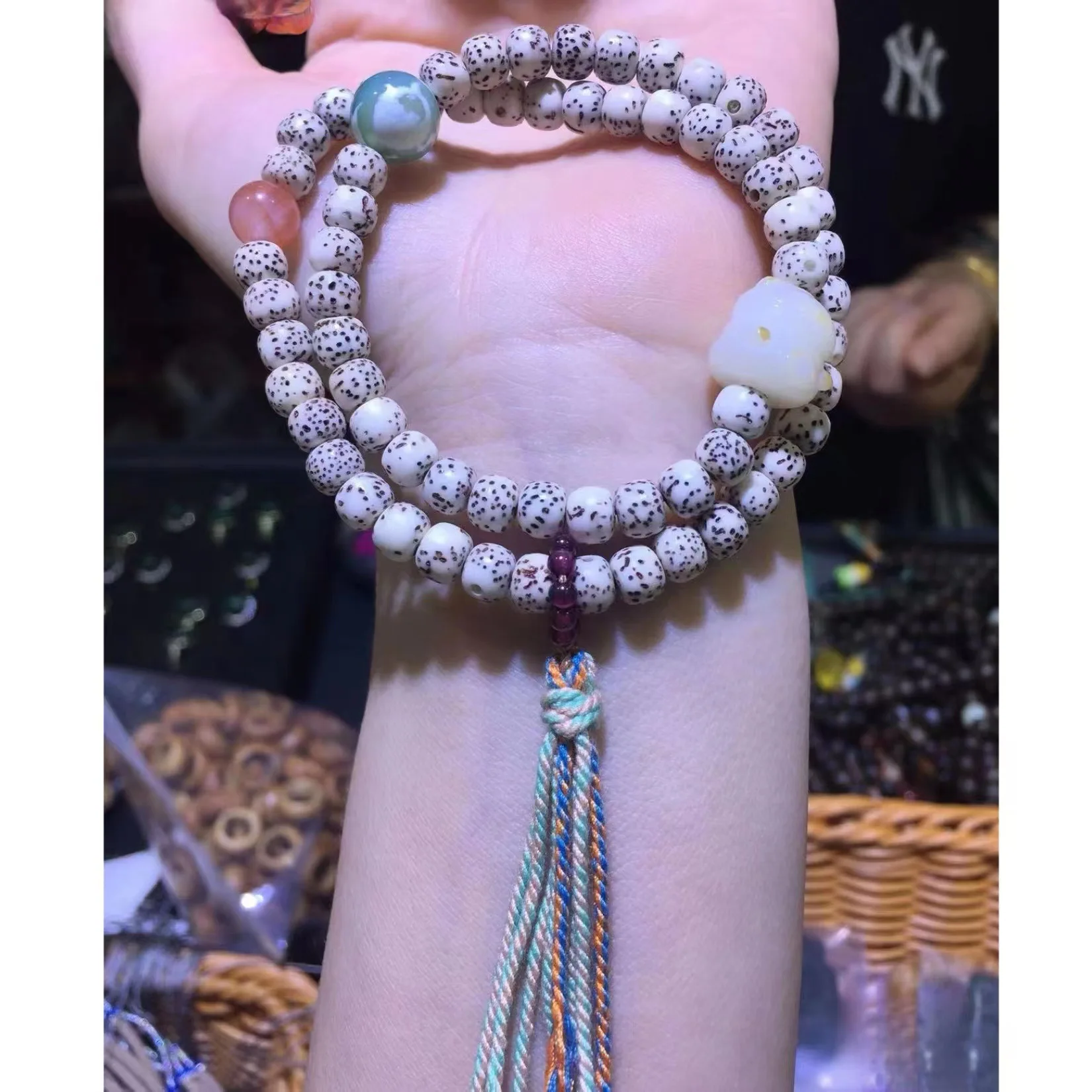 Bracciale da uomo con perline di Buddha dorato con OCCHIO DI TIGRE e p – GT collection