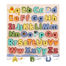 2023 Wooden Alphabet Puzzles ABC Puzzle Board for Toddlers 3-5 Years Old Preschool Educational Learning Letter Toys