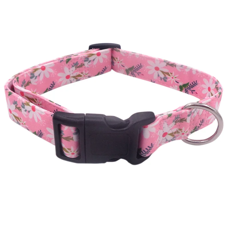 Free Design Eco-friendly Soft Polyester Custom Printed Dog Collar Wholesale
