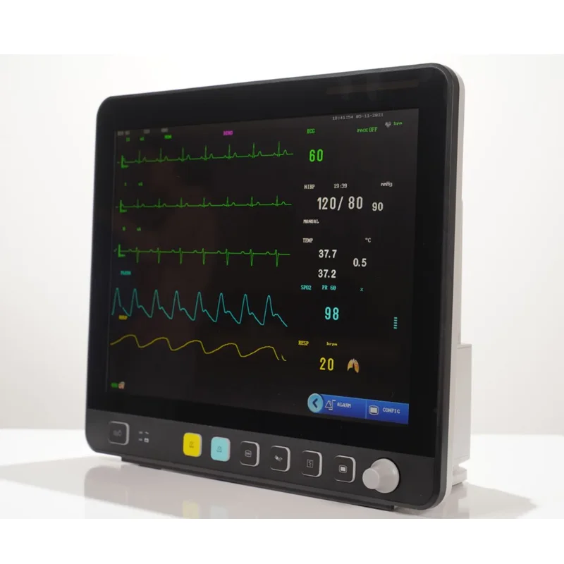 Portable Veterinary Vital Signs Monitor Multiparameter Digital Pet Animal Electrocardiograph for Anatomy Appliances Vet Monitor