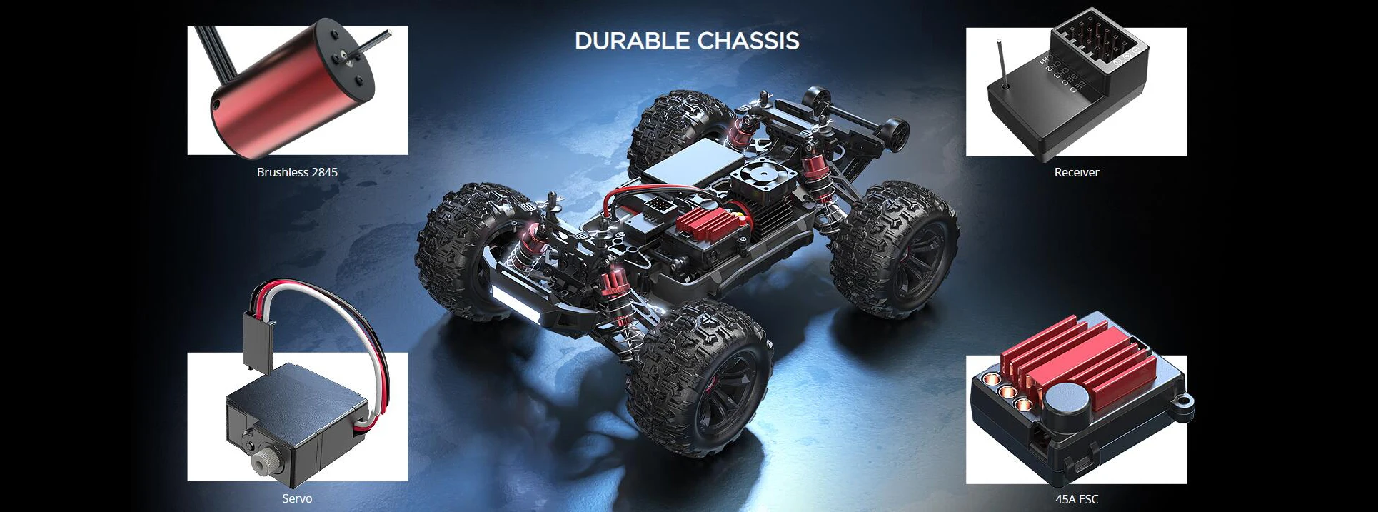 MJX 16208 Brushless RC Car - High Speed off-Road Racing