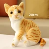 Chat orange de 20 cm