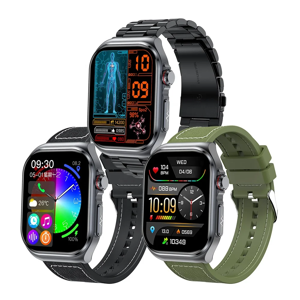 Nuova chiamata Ecg Smart Watch pollici con immagine Amoled
