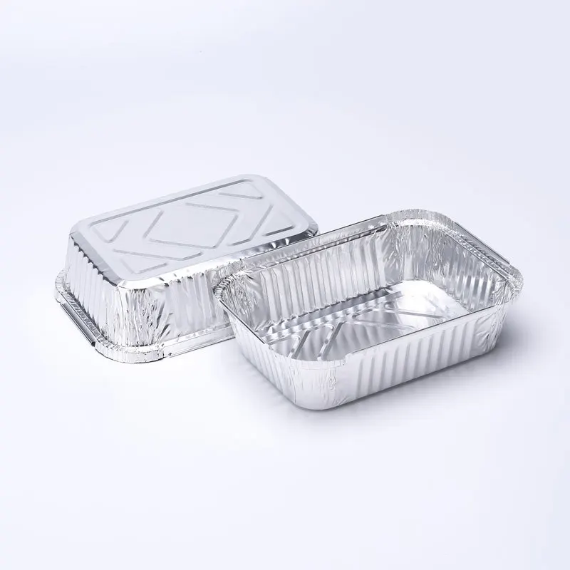 Rectangle Disposable Thickened Fast Food Bbq Microwavable Foil
