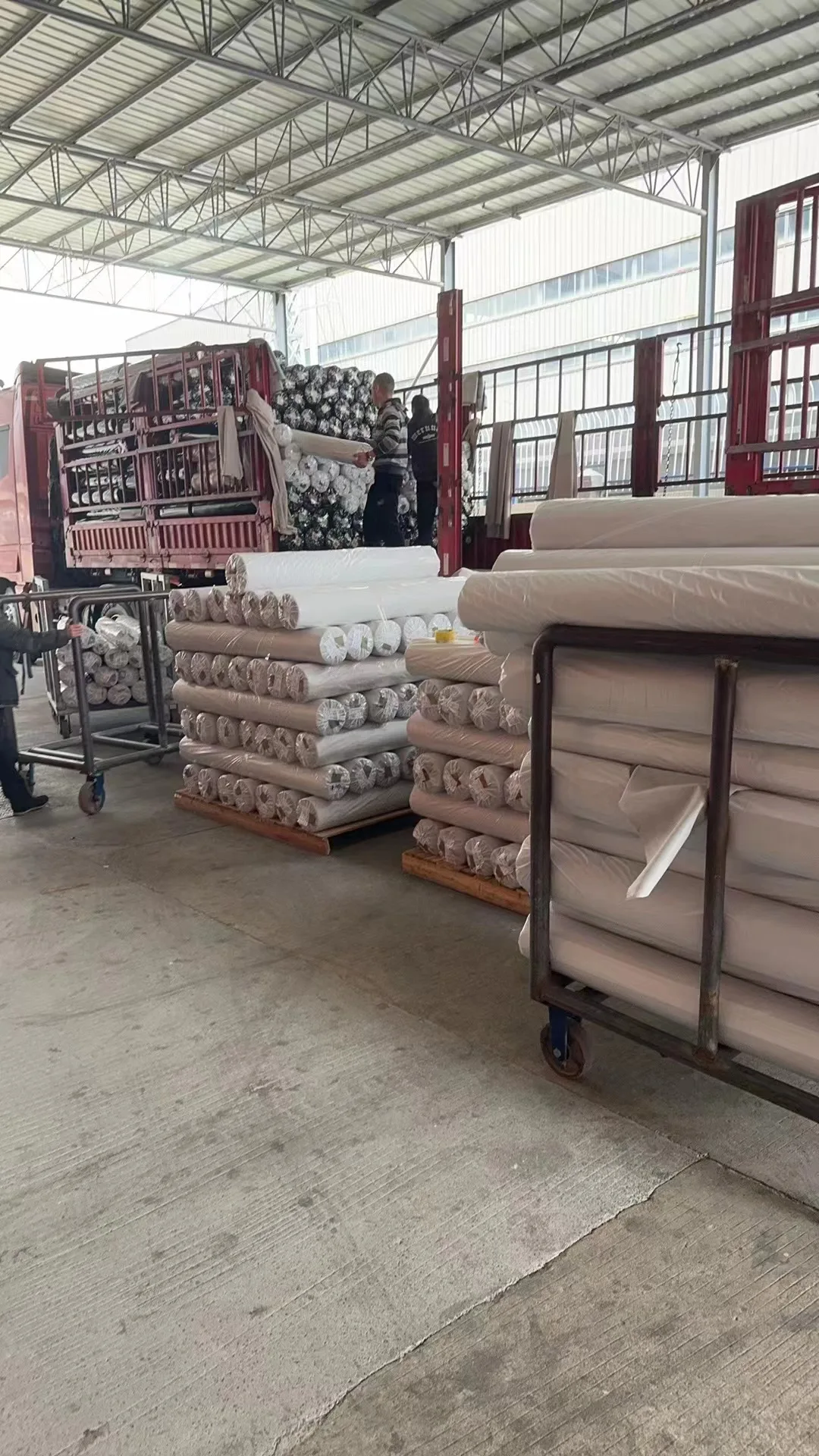 1.35mm Thickness Stcq Series Pvc Leather Back Coating Base Cloth