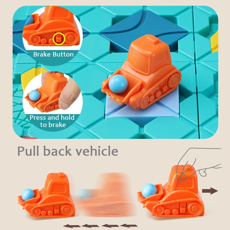 kids road blocks juguete car maze