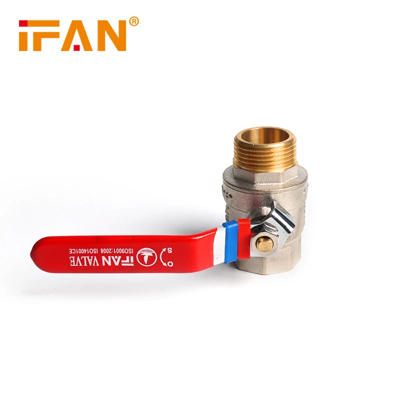 IFAN 81068 Water Pipe System Brass Ball Valve Small Cut Off 1 Inch Brass Ball Valve Brass
