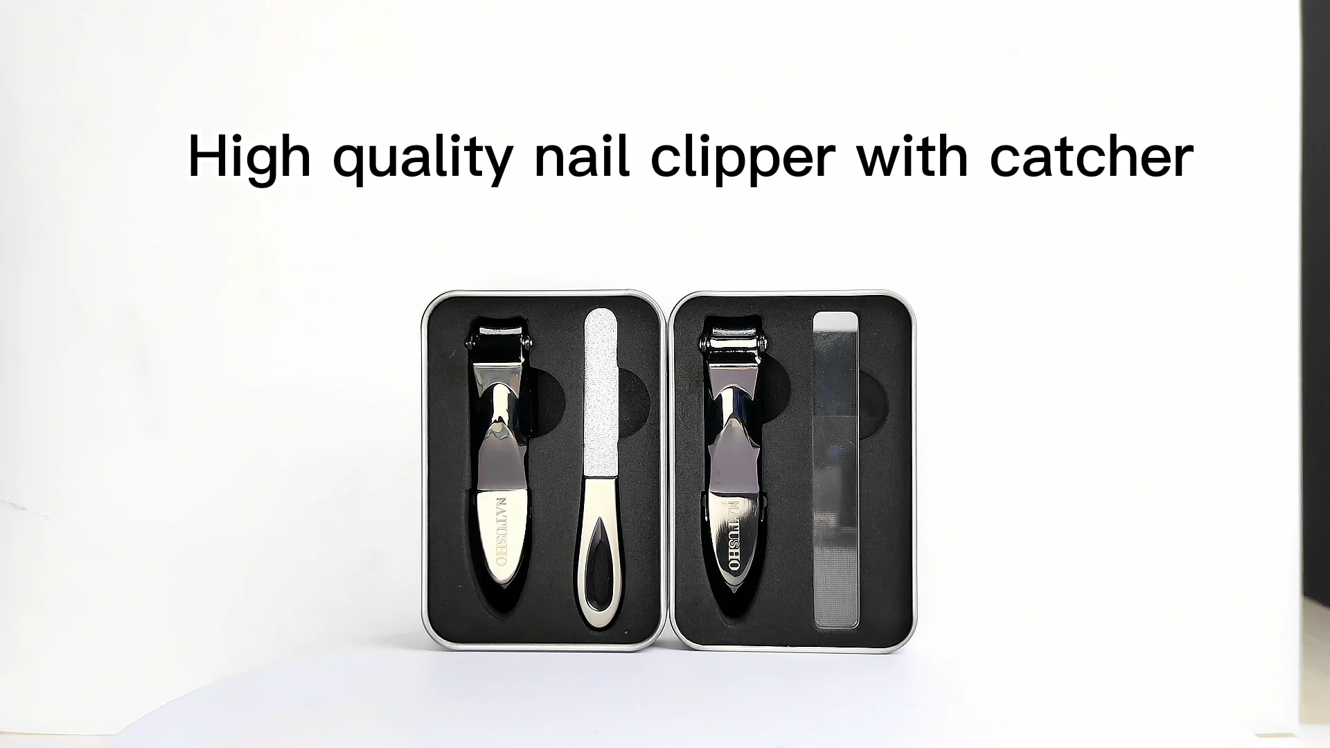 Men Personalized Anti-splash Nail Clipper Kit Stainless Steel Sharp ...