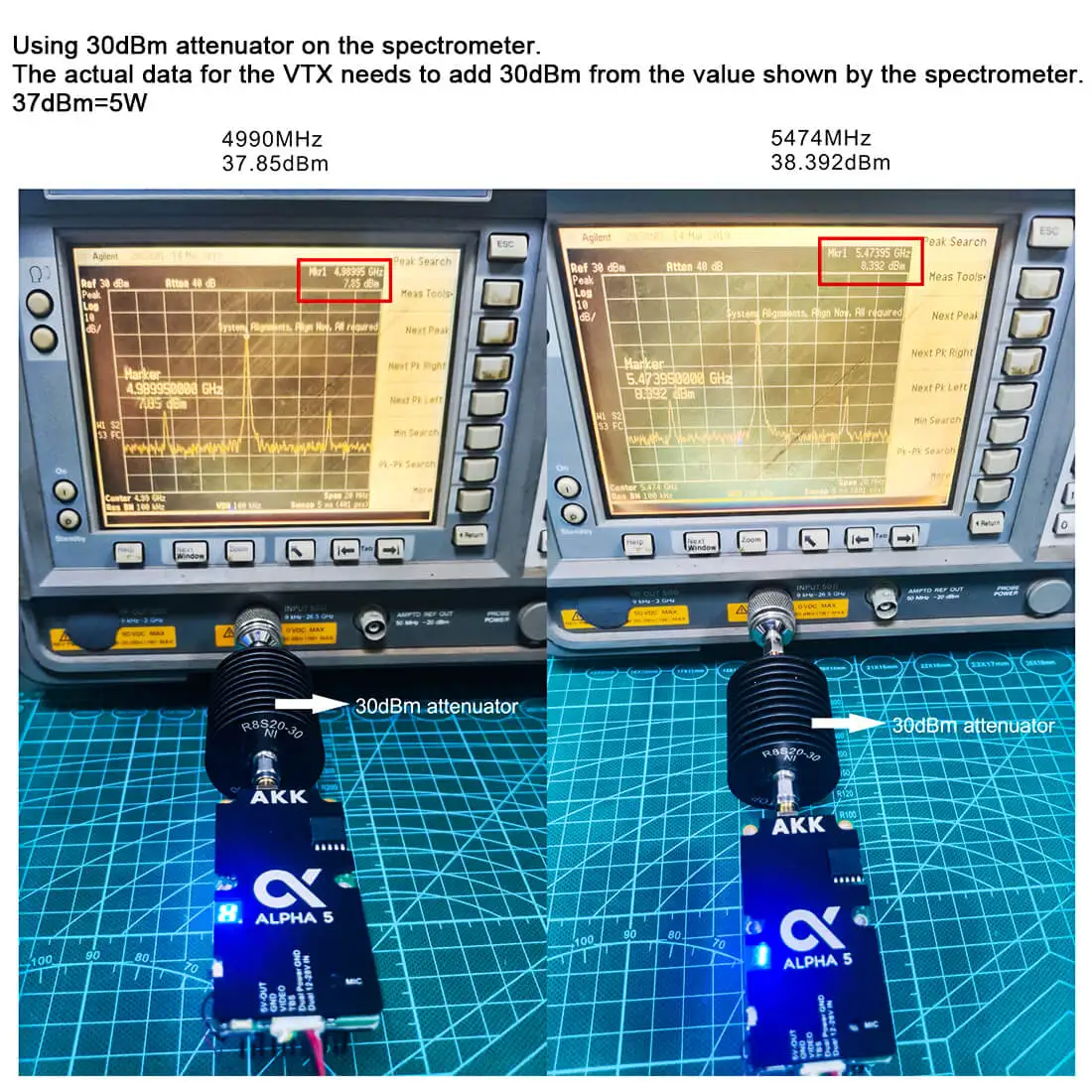 AKK Alpha 16 5.8G 5W Ultra Remote Video Transmission Video Transmitter FPV VTX for Remote Control Drone Metal Material