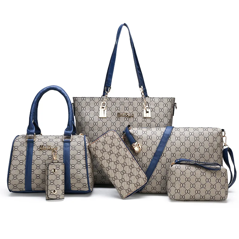 4 pieces/set Fashion Composit Bag Large Capacity Handbag Shoulder Bag Wallet ND