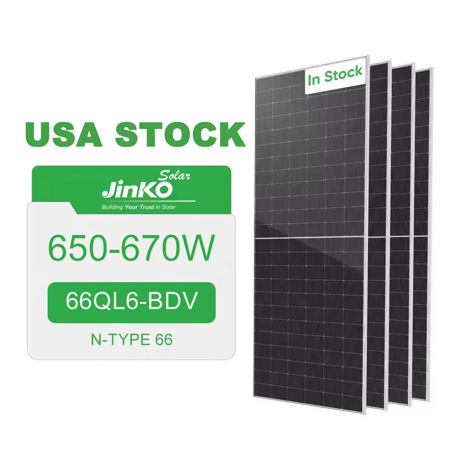 USA Stock Jinko Tiger Neo JKM650-670N-66QL6-BDV 650W 655W 660W