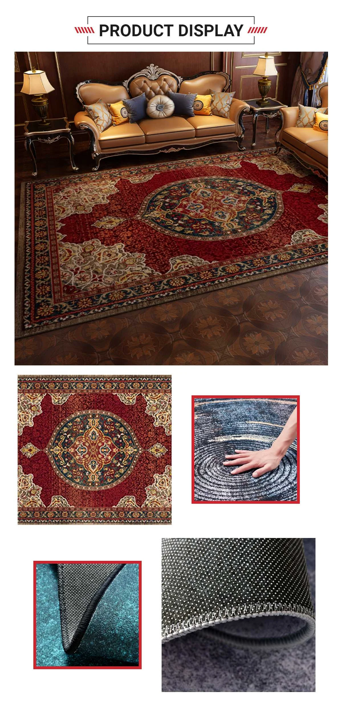 Pink Red Oriental Rugs 3x5 Printed Burgundy Turkey Persian Area Rug For