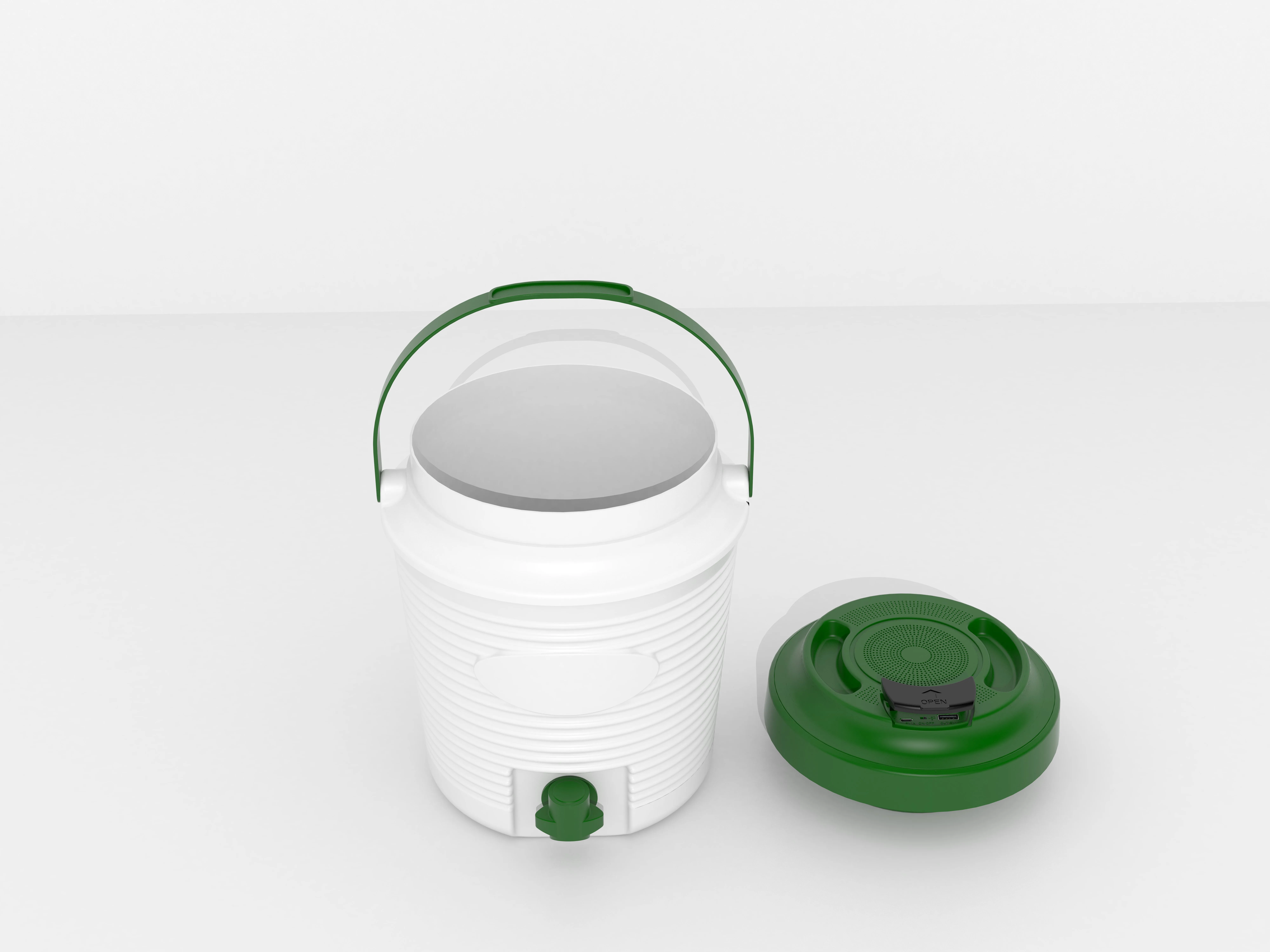 Rechargeable Bluetooth Waterproof Speaker Cooler with Built-in 1800mAh battery charger - ANKUX.COM