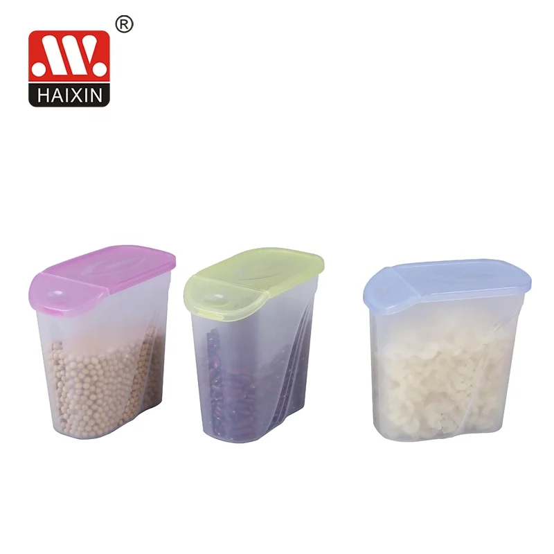 Haixing Factory Wholesale 1L Storage Small Plastic Canister Food Container