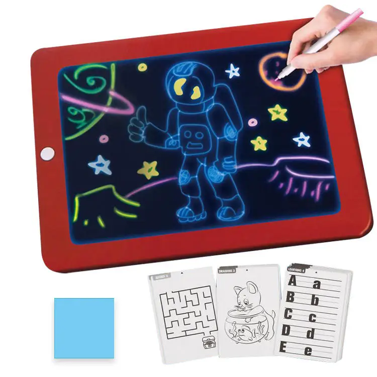 3d Magic Drawing Board Led Drawing Writing Board Magic Light Drawing ...