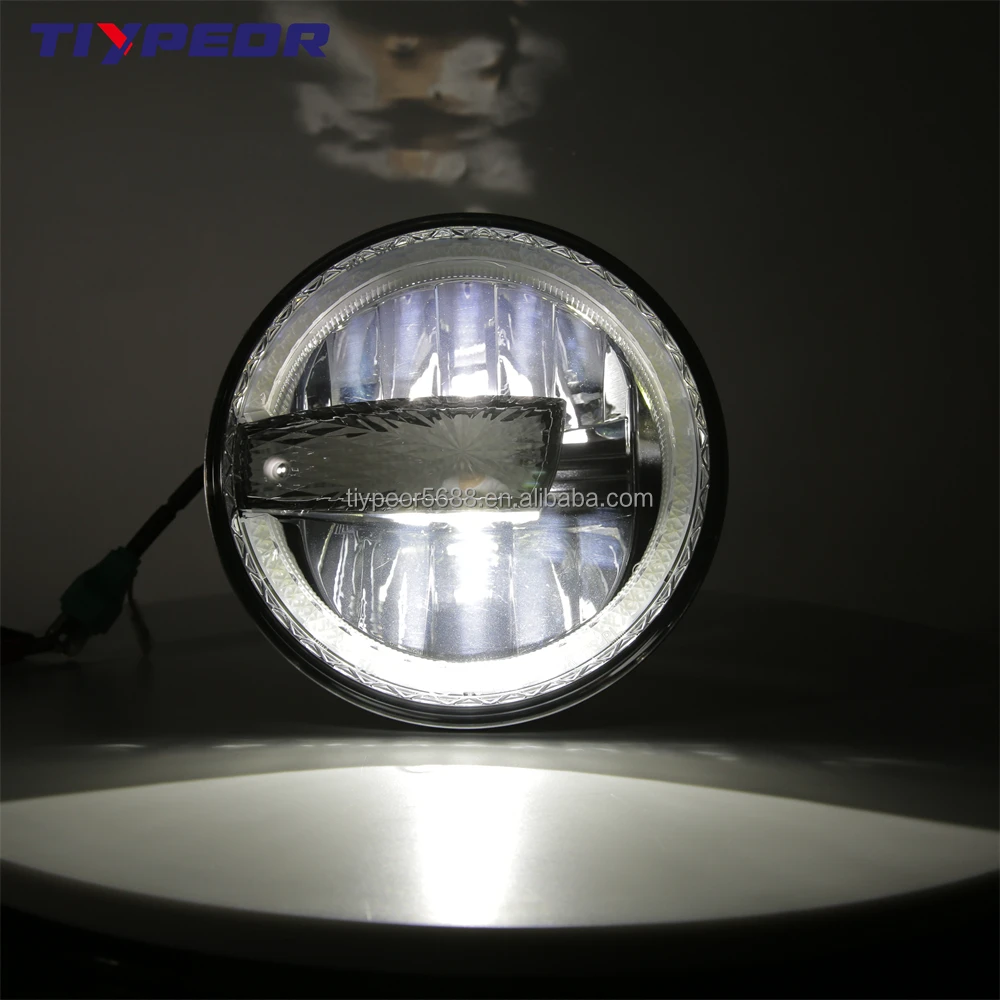 product tiypeor e mark dot headlight for motorcycle jeep wrangler jk 7 inch with white drl conversion for jeep jku led headlight-2