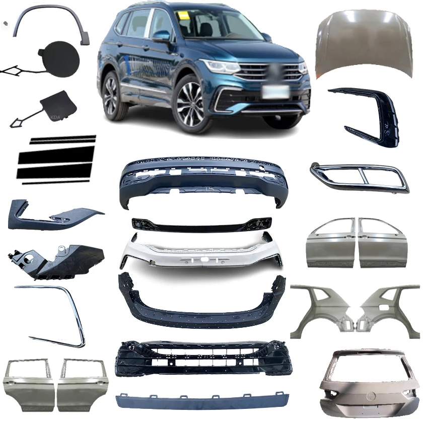 volkswagen VW tiguan R-line body kit 2022 bumper grille door panel car hood for vw tiguan r-line accesorios para automovile