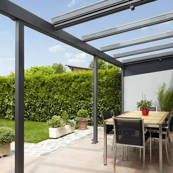 Most popular outdoor aluminium electric louvre pergola for terrace