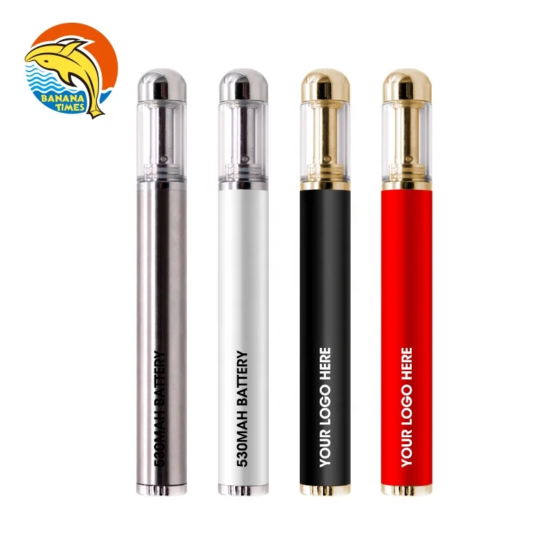 Lead free Empty 1ml cbd disposable pen 2021 packaging 530mah recharge disposable vaporizer pen ceramic coil cbd