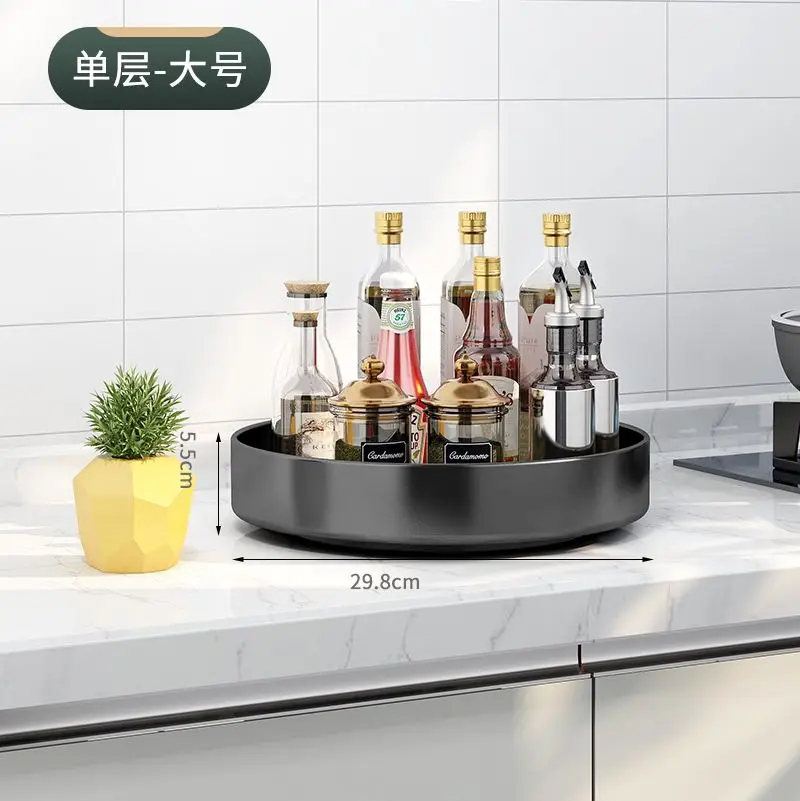 Greenside New Arrival Stainless Steel Lazy Susan Spices Racks Organizer