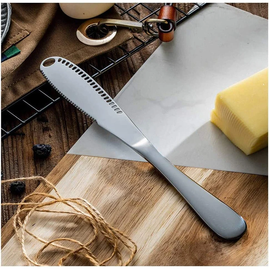 Butter Cutter Butter Spreader Knife Curler Slicer Shave Stainless Steel